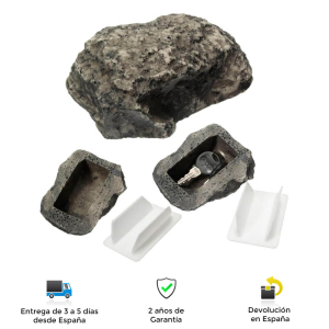 Stone Veiligheid Met Verstopt Voor Sleutels, Rock Weerbestendig, Plastic Basis, Houden Sleutels, Sleutelhouder
