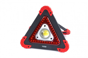 HBM LED bouwlamp, veiligheidslamp op batterijen 10 Watt - 450 Lumen en 36 LEDS