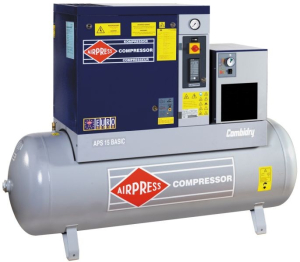 AIRPRESS 400V schroefcompressor combi dry APS 15 basic