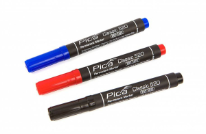 PICA 520/40 PERMANENT MARKER 1-4 mm rond ROOD